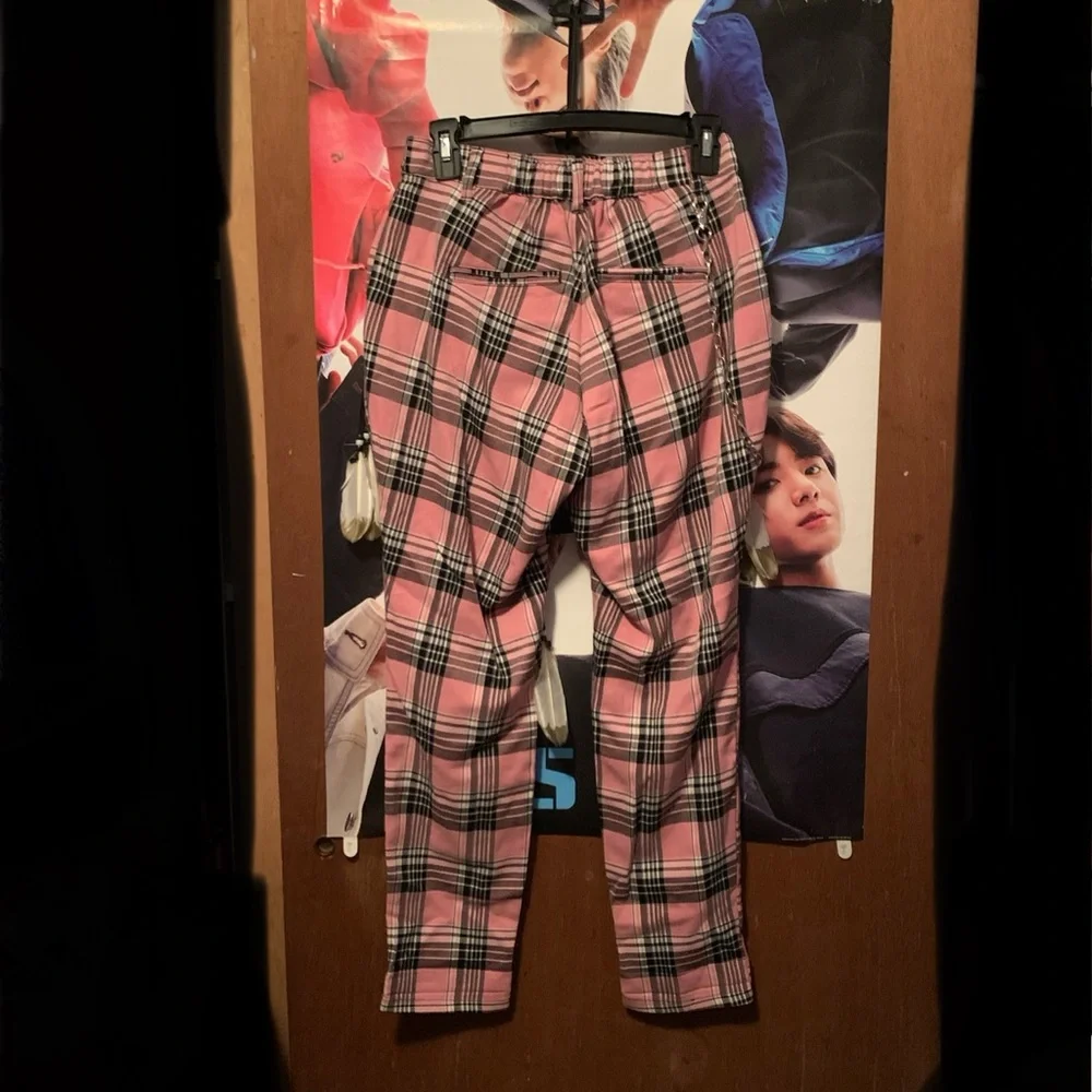 Pink Tartan Pants - Picture 2 of 3